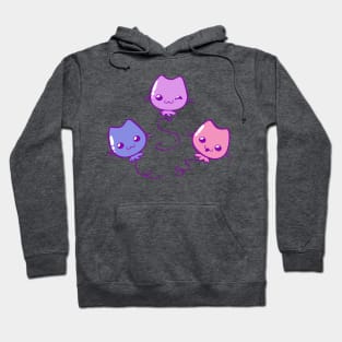 Kawaii Kitty Balloons Hoodie